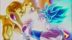 Golden Frieza vs Super God Goku