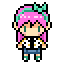 Aubrey's overworld sprite.