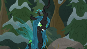 Queen Chrysalis in Everhoof forest S9E8