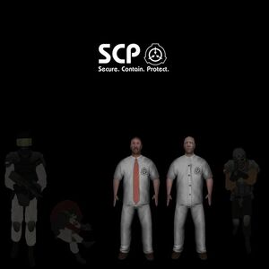 Personnel models from SCP - Containment Breach.