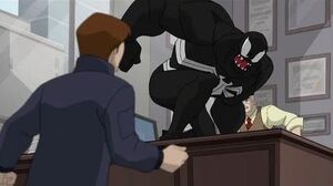 Spectacular Spider-Man (2008) Venom reveals Spider-Man's secret identity