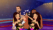 The Bella Twins as The Boulder Twins in The Flintstones & WWE: Stone Age SmackDown!