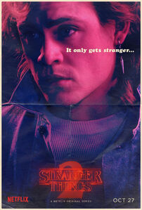 Billy's Stranger Things season two poster.