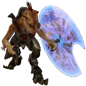 A Red Kig-Yar Storm in Halo 4.