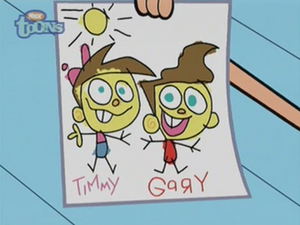 Imaginary Gary as a drawing