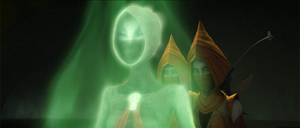 Ventress, Karis, and Naa'leth stepped into the mist rising from the ichor and became nearly invisible.