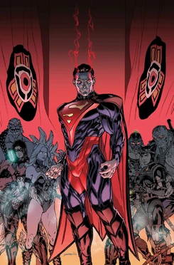 Members of the One Earth consists of fallen heroes like Cyborg, The Flash and Damian Wayne, and even supervillains (such as Bane, Killer Frost, Solomon Grundy, Sinestro and Black Adam), who were compromised to work for Superman in exchange for immunity.