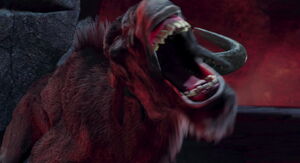 Kazar lets out an angry roar of rage.
