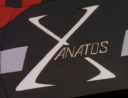 The official logo of Xanatos Enterprises.