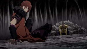 Hiyama's cowardly breakdown when Hajime killed Cattleya.