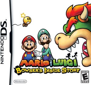 Bowser on the cover for Mario & Luigi: Bowser's Inside Story