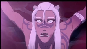 Runaan about to get turned into a coin.