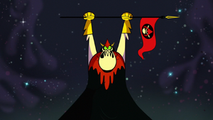 Lord Hater with his flag.