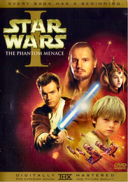 Pre-Vader Anakin on the cover of Star Wars: The Phantom Menace DVD.