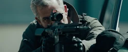 Jennings during the hospital shootout.