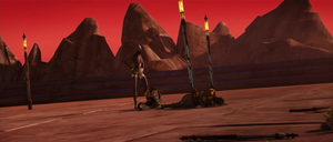 After the first test, Ventress asks where the real warriors were.