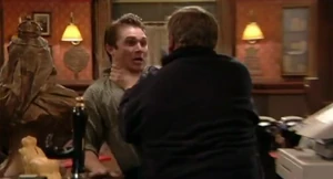 Trevor gets attacked by Charlie after the latter finds out that the former had burnt Little Mo on the hand with an iron.