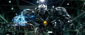 Galvatron's furious stare.
