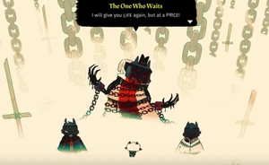 The Lamb meeting with The One Who Waits.