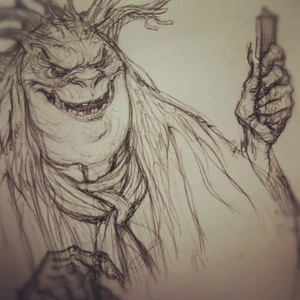 Mulgarath's evil grin.