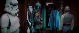 Vader threatened to leave an Imperial garrison on Cloud City if Calrissian did not cooperate, before leaving.