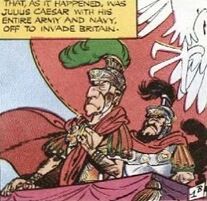 Julius Caesar sails for Britain