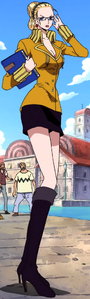 Kalifa as Iceburg's secretary in the anime.