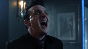 Penguin's mad reaction on that Nygma is released from freezing.