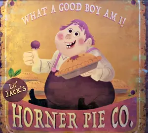 Tumblr 2f6fd19481366fac870b3fe36dc03fdd 8e9ad68a 640.webp (94 KB) "Little" Jack Horner on the logo of "Jack Horner Pie Co."