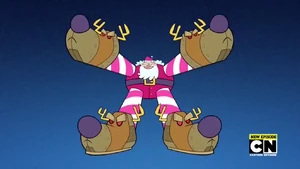 Santa in his giant mech-suit