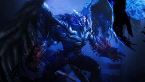 Devil Jin's berserk, feral form in Tekken: Blood Vengeance.