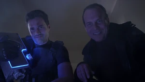 "Well, hello gorgeous." - Garrett and Ward find the Gravitonium.