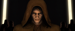 Becoming withdrawn and grim, Skywalker wouldn't say a word since then, until after the funeral held to honor Kenobi.