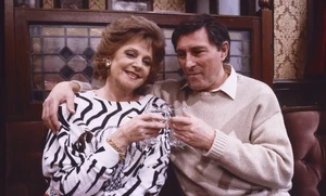 Alan Bradley with local resident Rita Fairclough, also Jenny's foster mother.