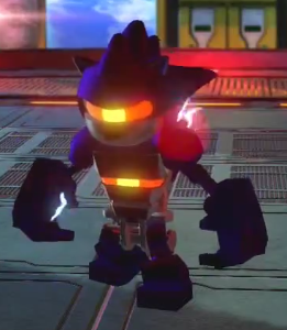 Mecha Sonic Mk. II as he appears in Lego Dimension.