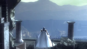 Old King Allant observing Boletaria.