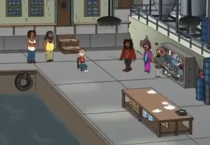 AMDG1.png (657 KB) Steve being tied up in the gang's warehouse.