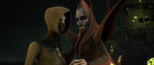 Ventress gave in to the Mother's wishes and followed the Jedi to Toydaria.