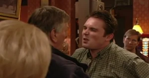 Trevor recovers from Charlie's attack and retaliates by revealing to everyone that Harry had sexually abused Kat when she was 13 and got her pregnant with Zoe in the process.
