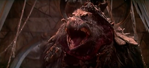 "THIS IS NO GELFLING!" SkekUng when his Garthim bring him Aughra instead of Jen.