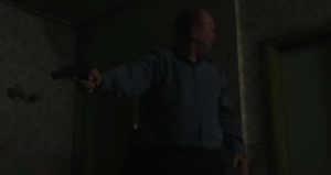 Phil gets distracted when the lights suddenly go off, not knowing that Mel has done that in order to save Dan's life rather than let him die (2001).