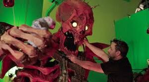 The skeleton being animated.