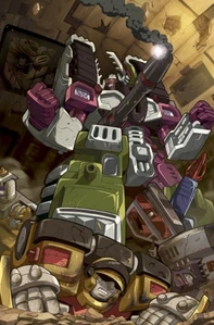 Megatron in Dreamwave's Transformers: Armada comics.