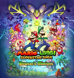 Cackletta and Fawful in the box art of Mario & Luigi: Superstar Saga + Bowser's Minions