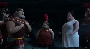 Grunion's rehabilitation as she marries King Agamemnon.