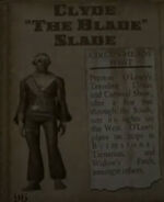 Clyde Slade and his newspaper article.