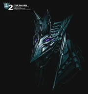 The Original head for the fallen, resembling the Decepticons' symbol.