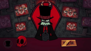 Black Hat's angry glare.