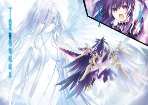 Fusion Tohka facing Mio's last fragment.