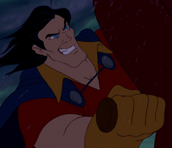 Gaston grinning evilly